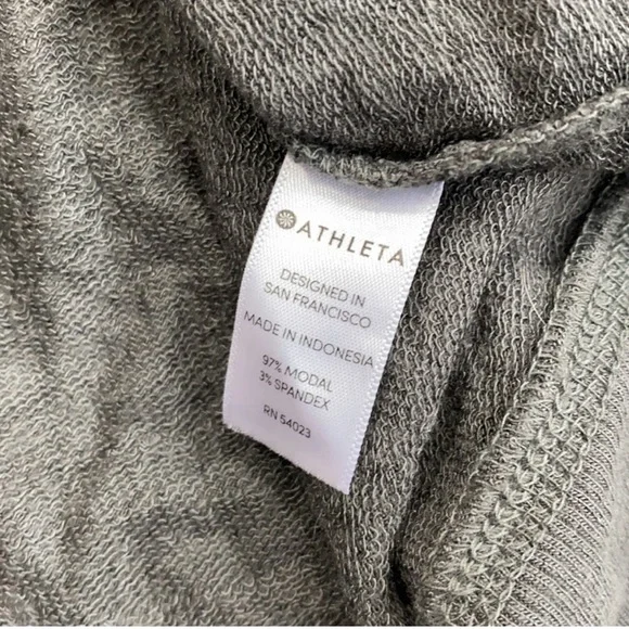 Athleta Criss Cross My Heart Pullover Lightweight Sweatshirt Black Size Small - Picture 6 of 7